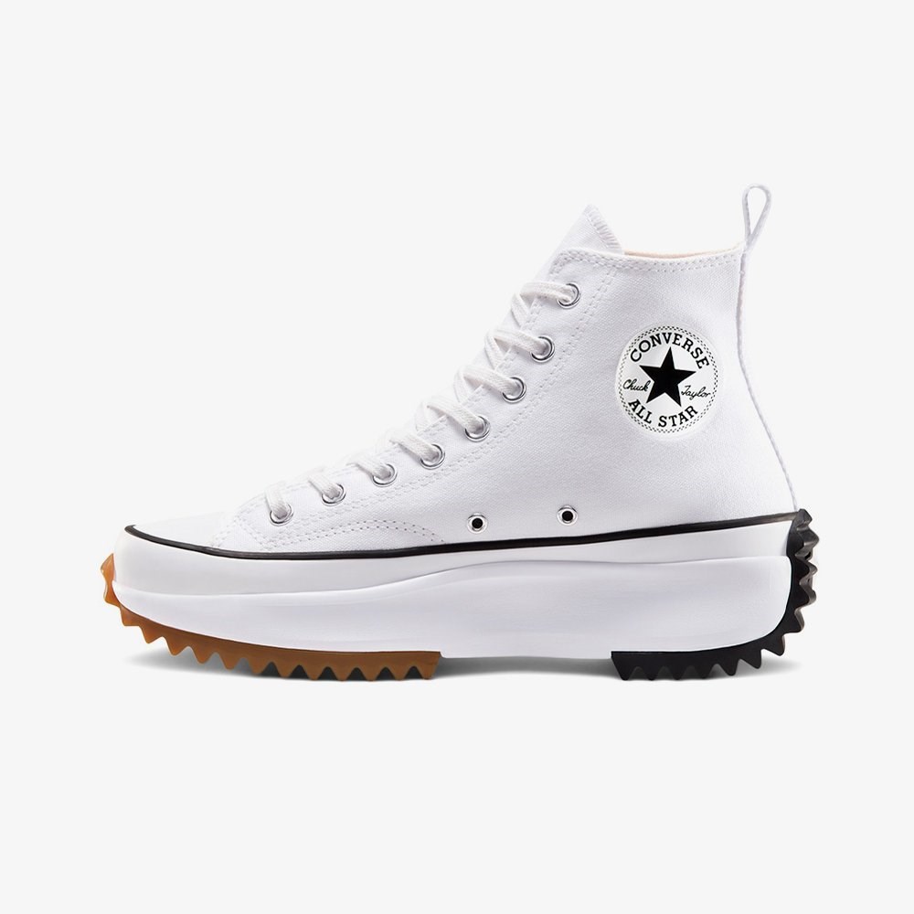 Converse Run Star Hike Canvas Platform Kadın Beyaz Günlük Spor Ayakkabı - 166799C
