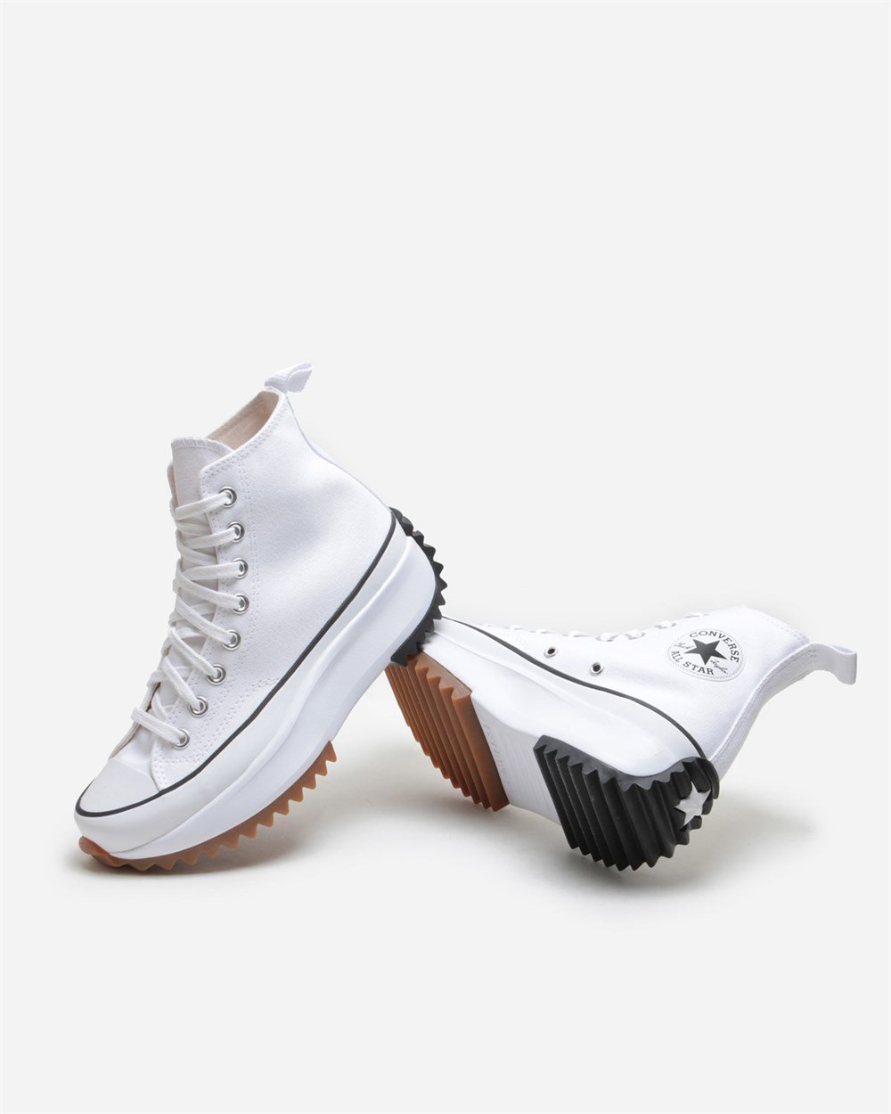 Converse Run Star Hike Canvas Platform Kadın Beyaz Günlük Spor Ayakkabı - 166799C