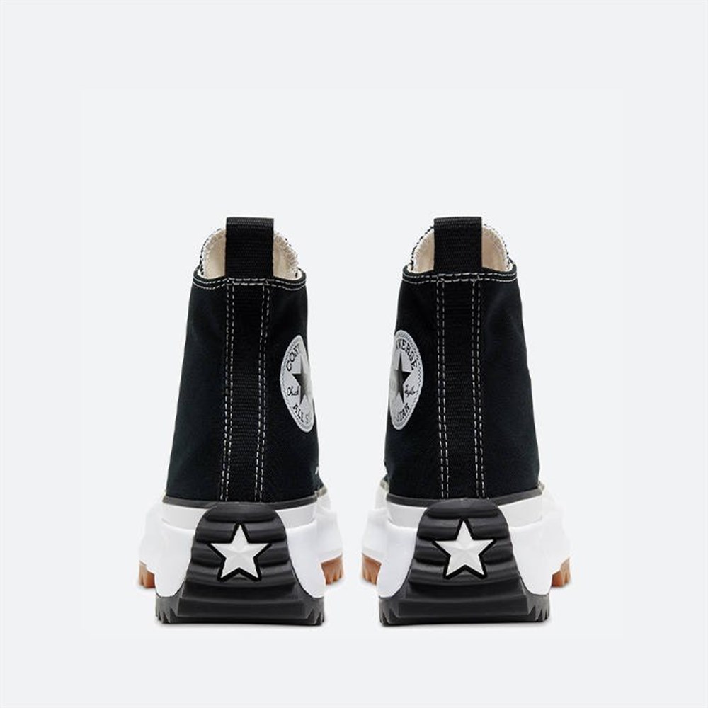 Converse Run Star Hike Canvas Platform Kadın Siyah Günlük Spor Ayakkabı - 166800C