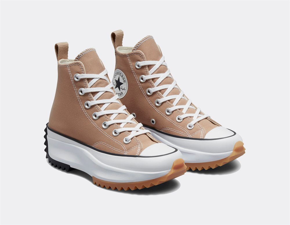 Converse Run Star Hike Recycled Polyester Platform Kadın Sarı Günlük Spor Ayakkabı - 172727C