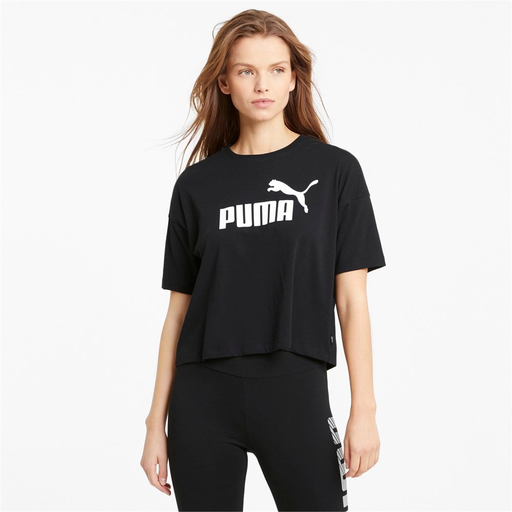 Ess Cropped Logo Tee