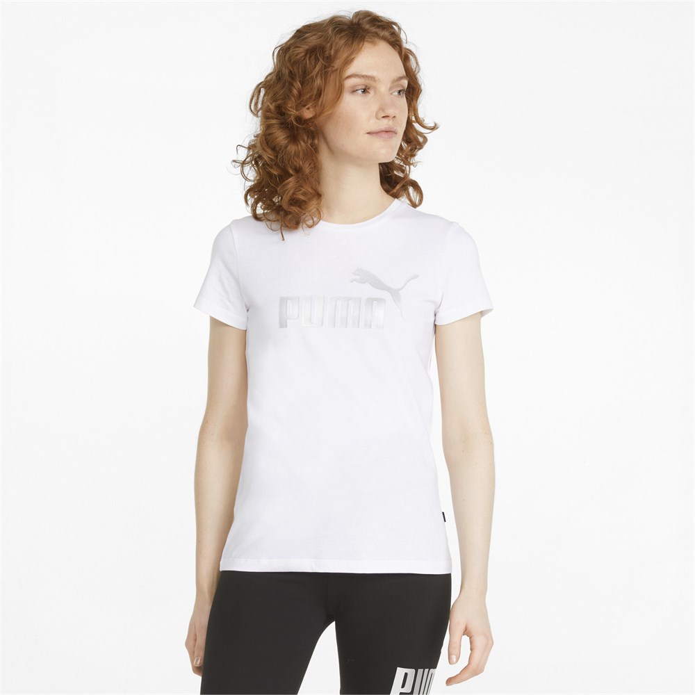 Ess+ Metallic Logo Tee