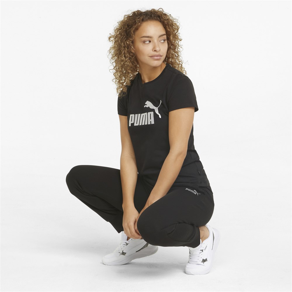Ess+ Metallic Logo Tee