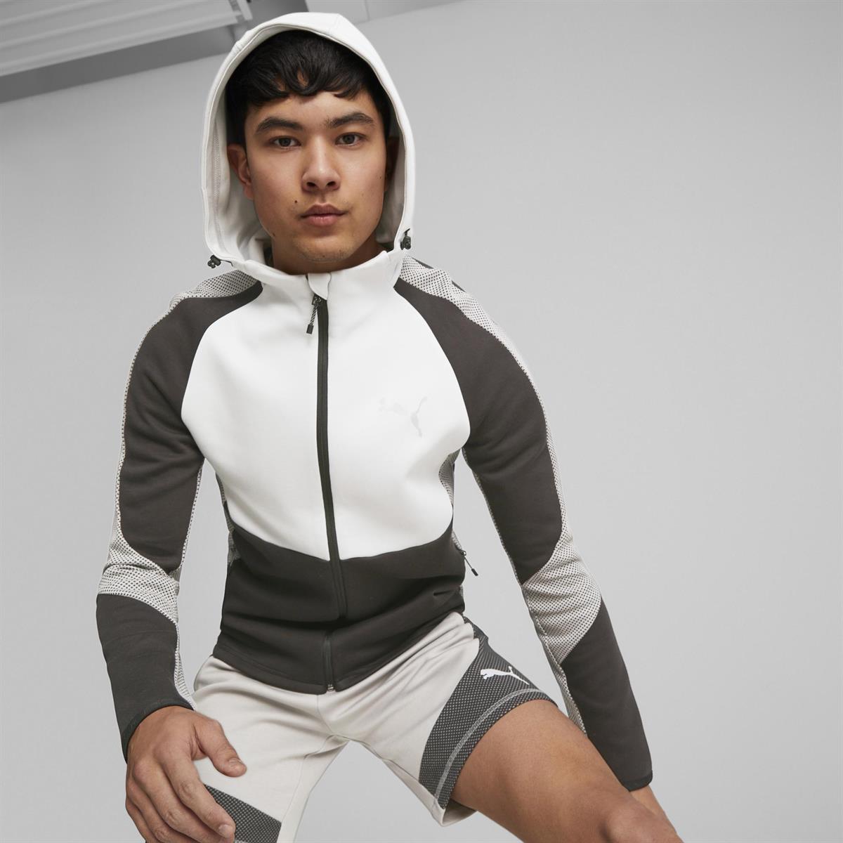 Evostripe Full-Zip Hoodie Dk Erkek Ceket