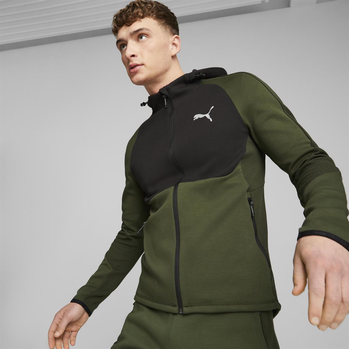 Evostripe Full-Zip Hoodie Dk Erkek Ceket