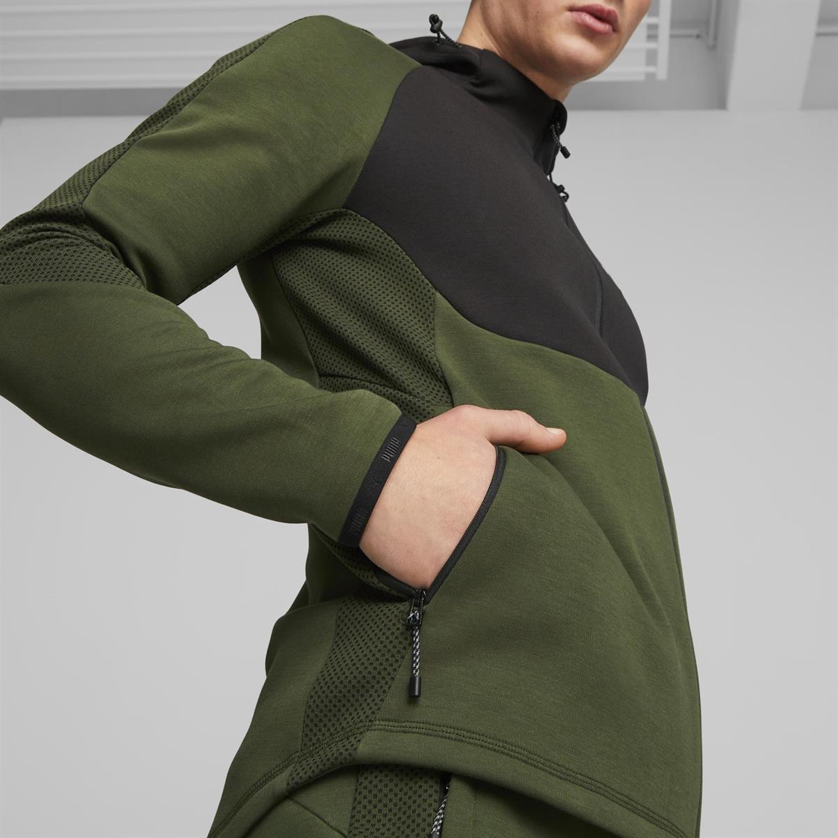 Evostripe Full-Zip Hoodie Dk Erkek Ceket