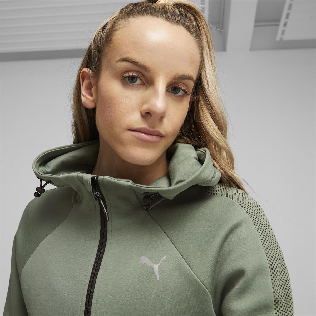 Evostripe Full-Zip Hoodie Kadın Sweatshirt