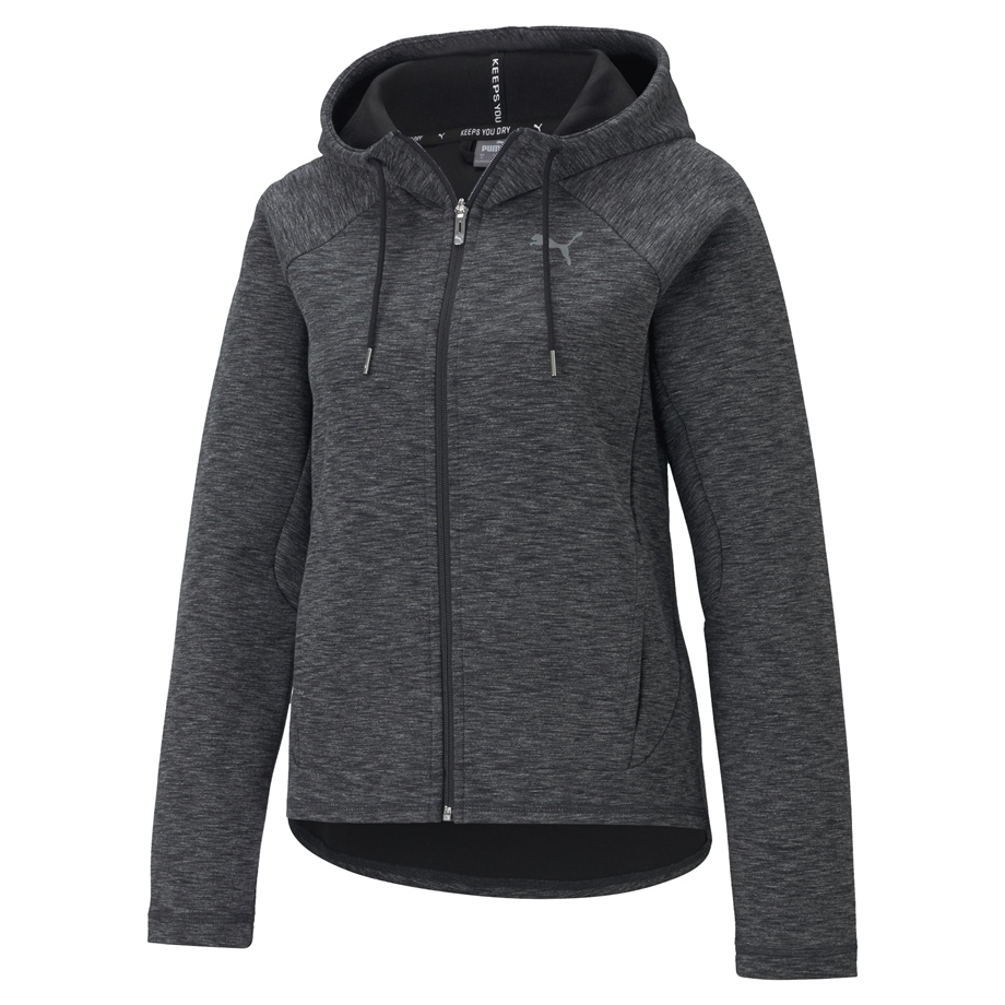 Evostripe Full-Zip Hoodie Puma Black-Hea
