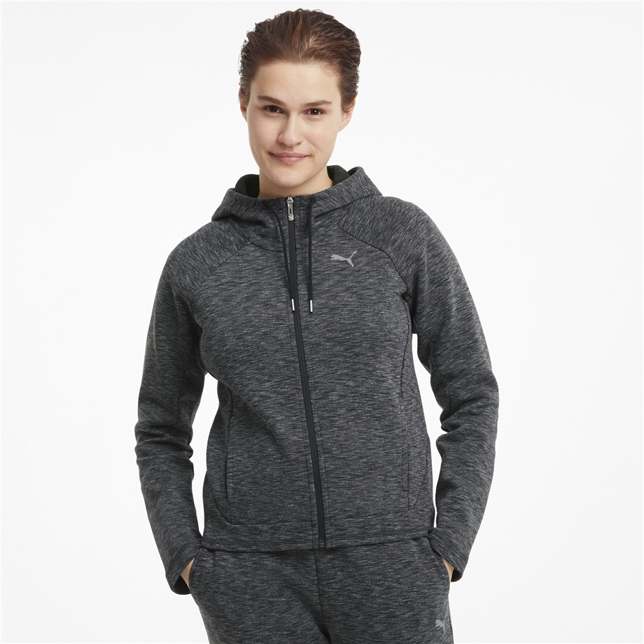 Evostripe Full-Zip Hoodie Puma Black-Hea