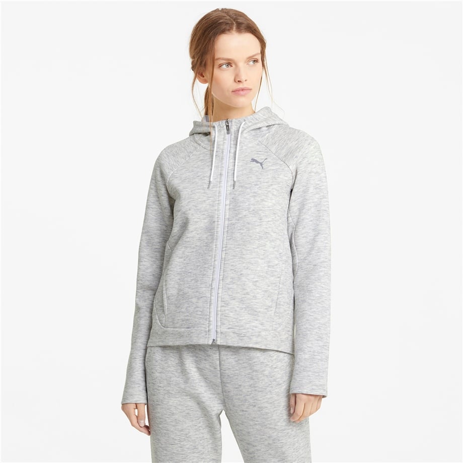 Evostripe Full-Zip Hoodie Puma White-Hea