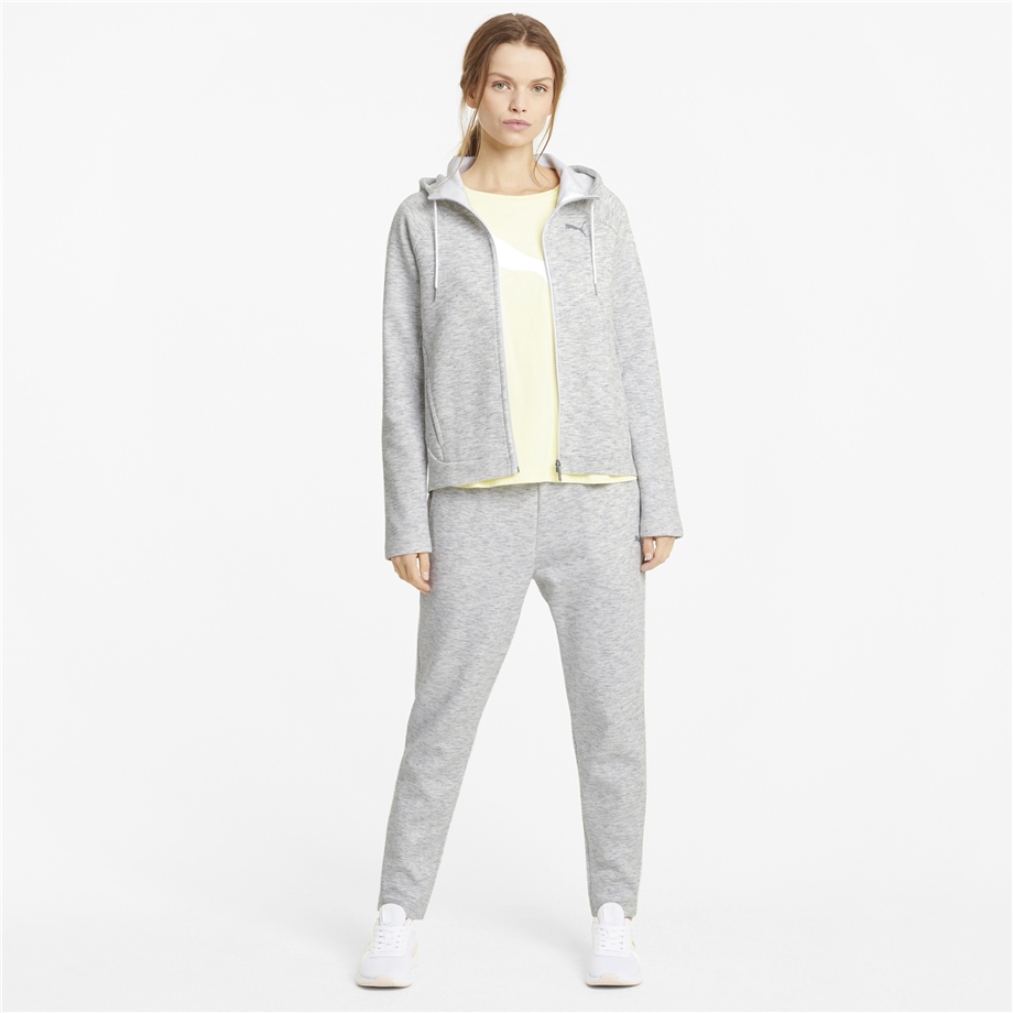 Evostripe Full-Zip Hoodie Puma White-Hea