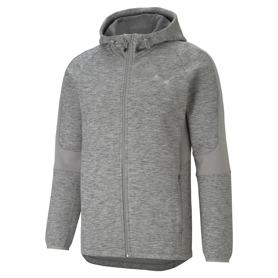 EVOSTRIPE FZ Hoodie Medium Gray Heather