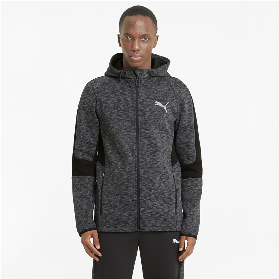 EVOSTRIPE FZ Hoodie Puma Black