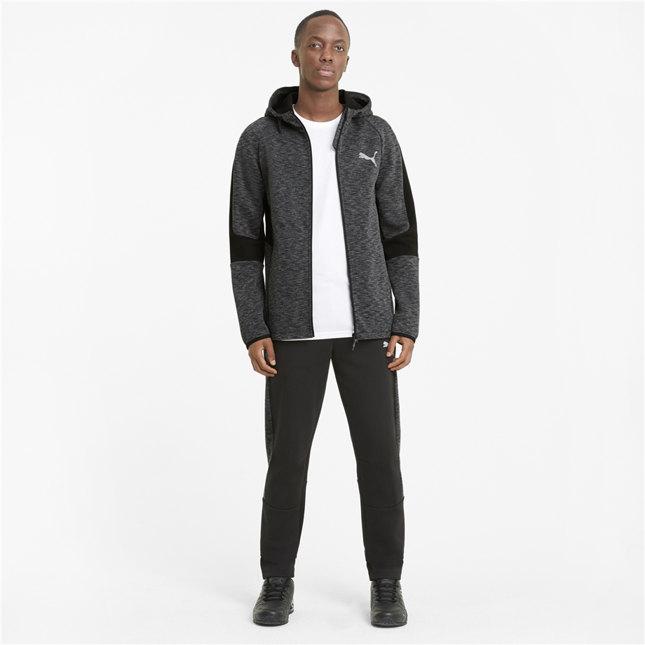 EVOSTRIPE FZ Hoodie Puma Black