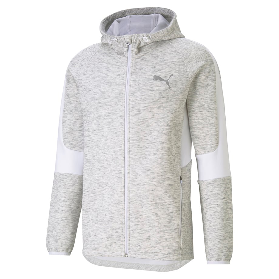 EVOSTRIPE FZ Hoodie Puma White