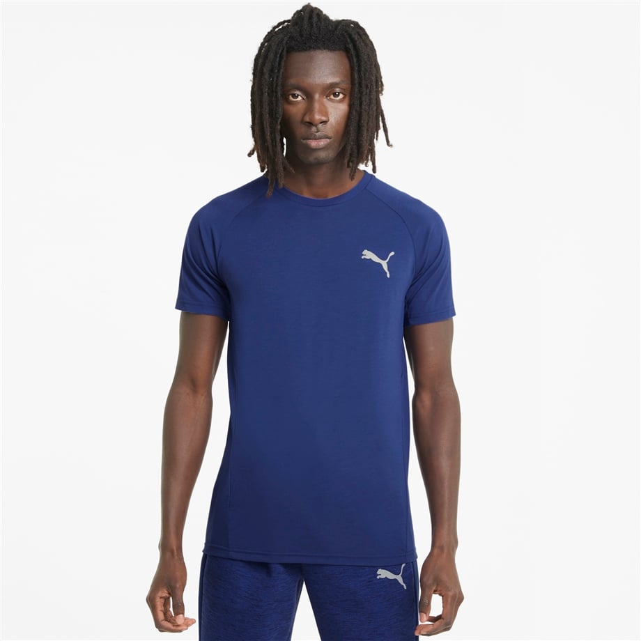 EVOSTRIPE Tee Elektro Blue