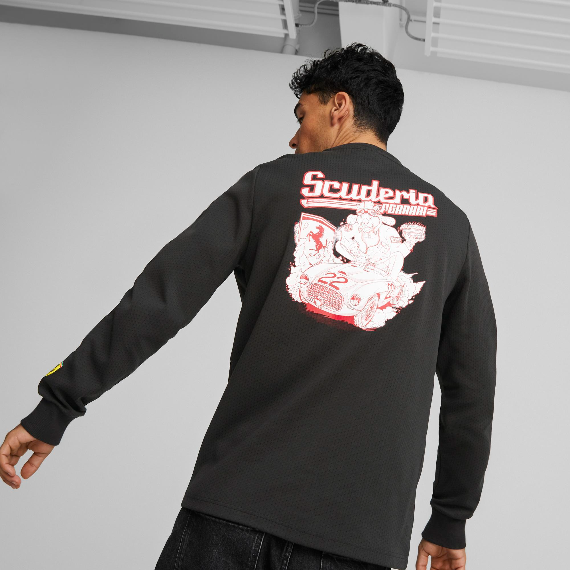 Ferrari Race Graphic Crew Erkek Sweatshirt