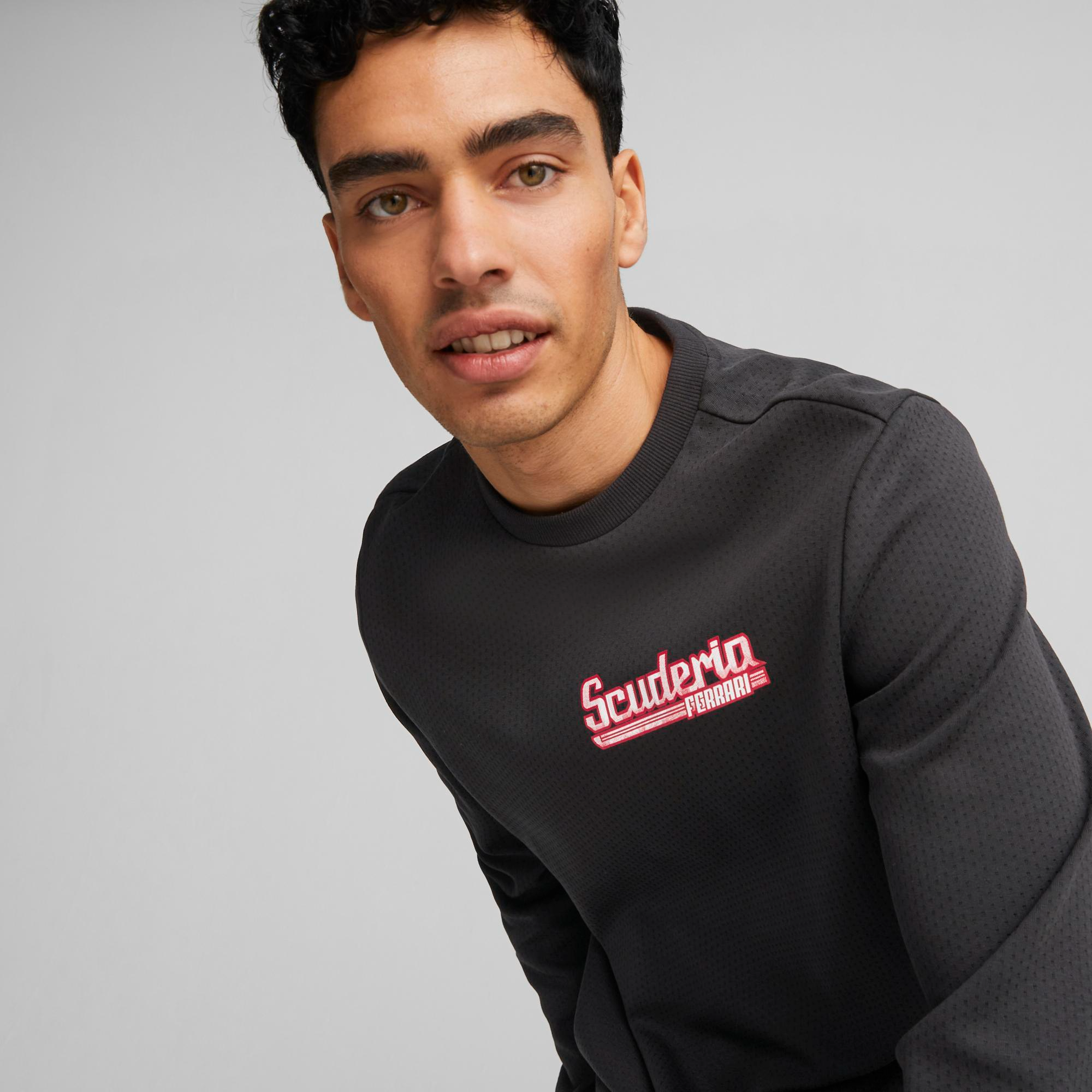 Ferrari Race Graphic Crew Erkek Sweatshirt