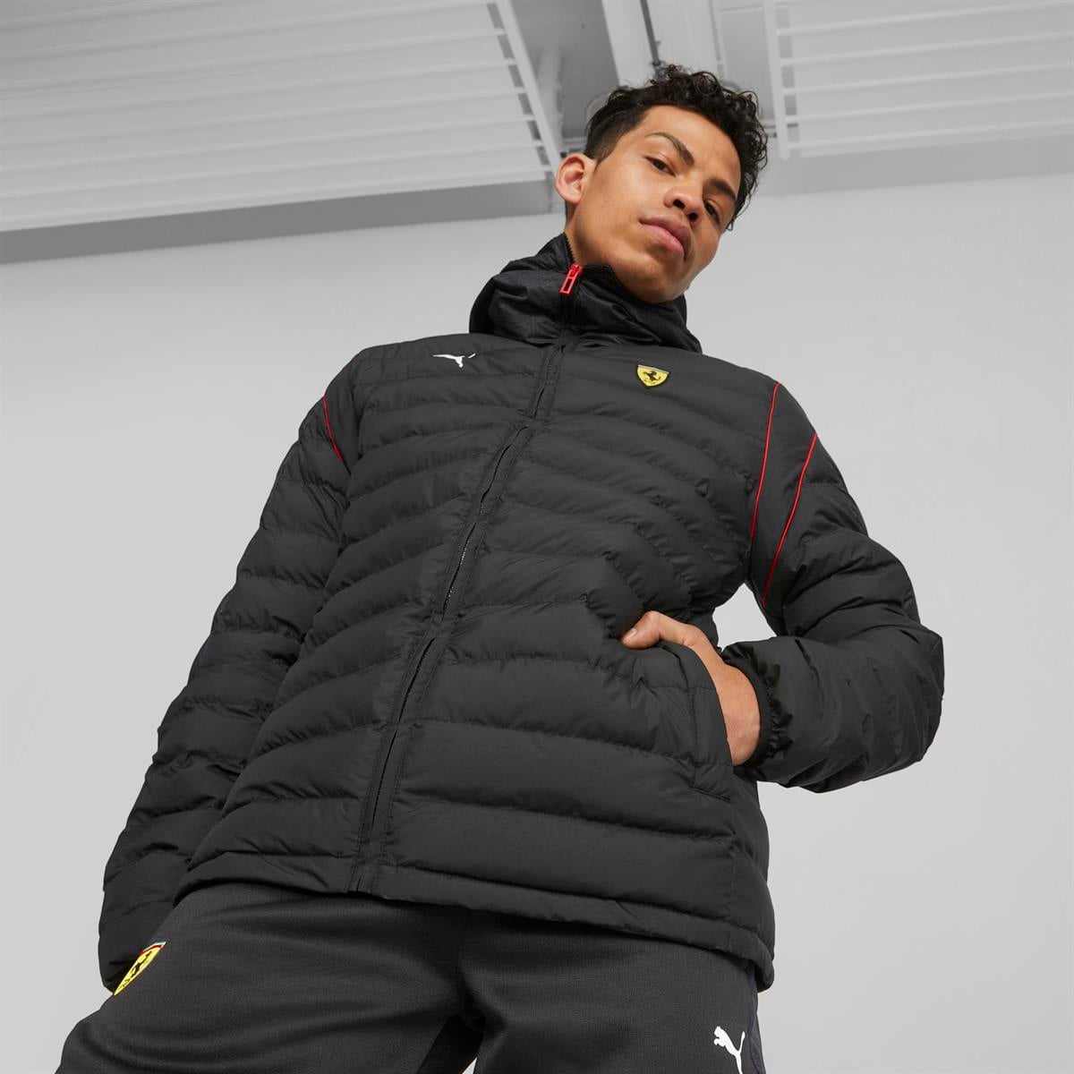 Ferrari Race Mt7 Ecolite Padded Jacket Erkek Mont