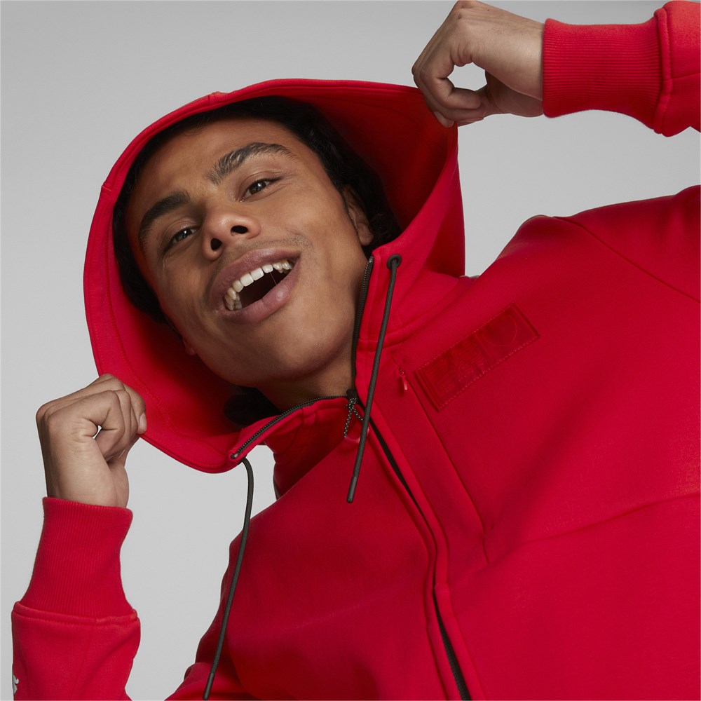 Ferrari Style Hooded Sweat Jacket