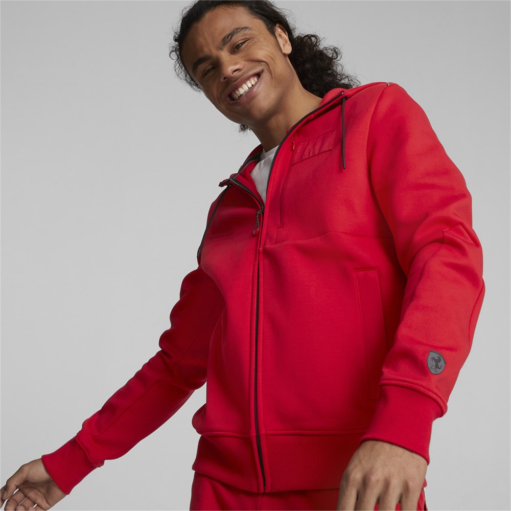 Ferrari Style Hooded Sweat Jacket
