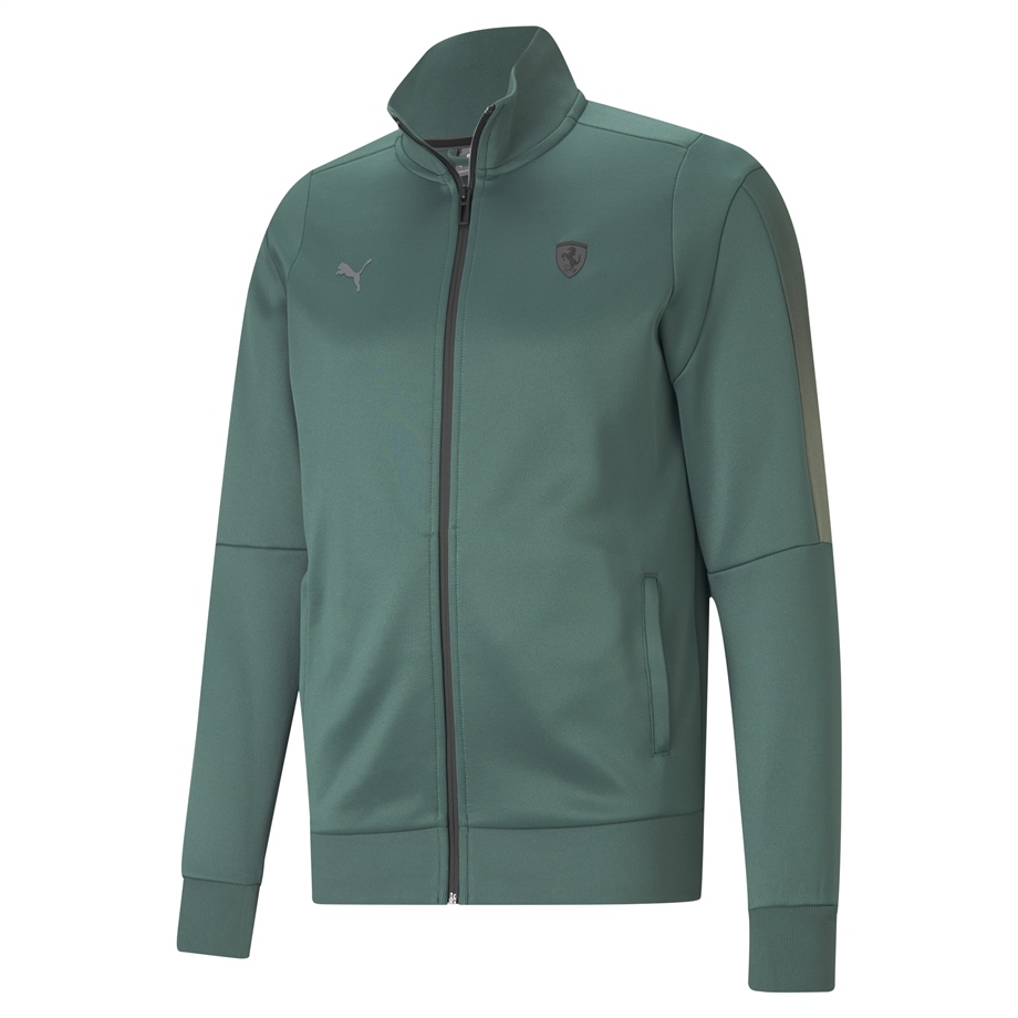 Ferrari Style T7 Track Jacket Blue Spruc