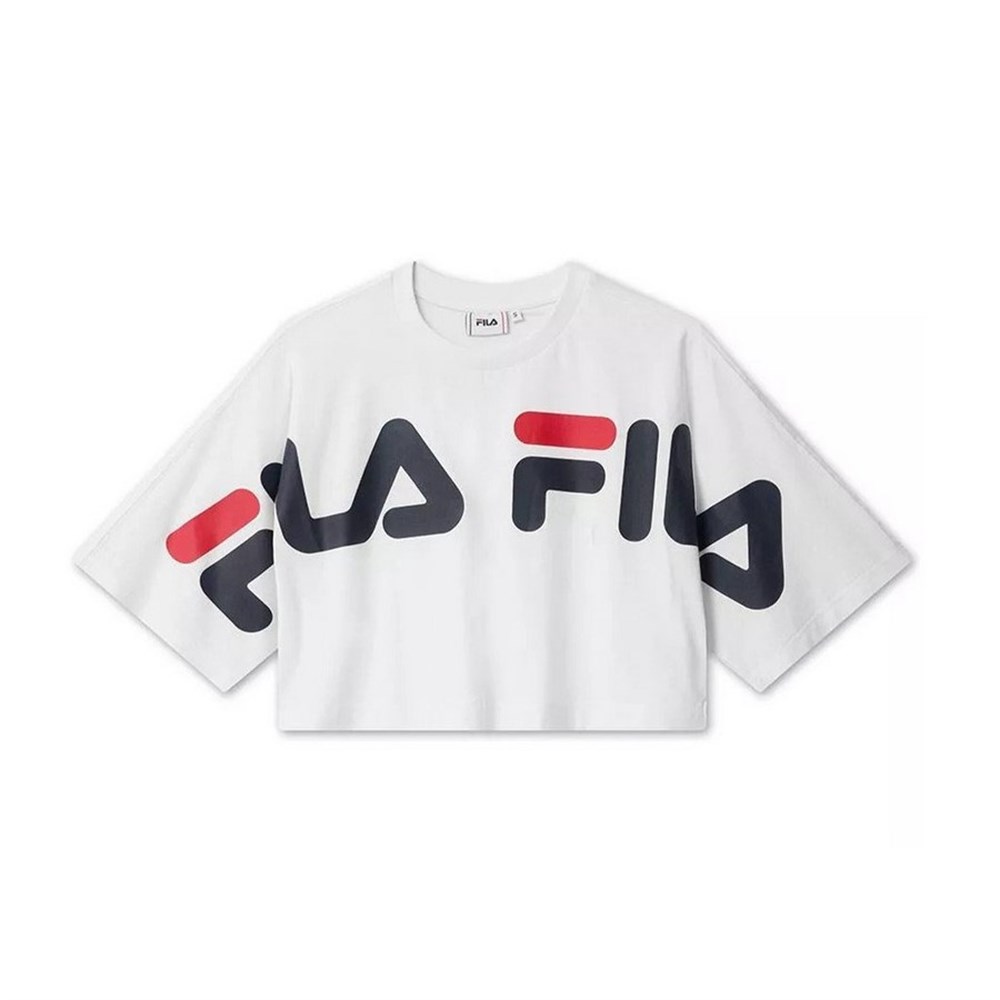 Fila Women Barr Cropped Wide Tee Kadın Üst & T-shirt - 687497_M67