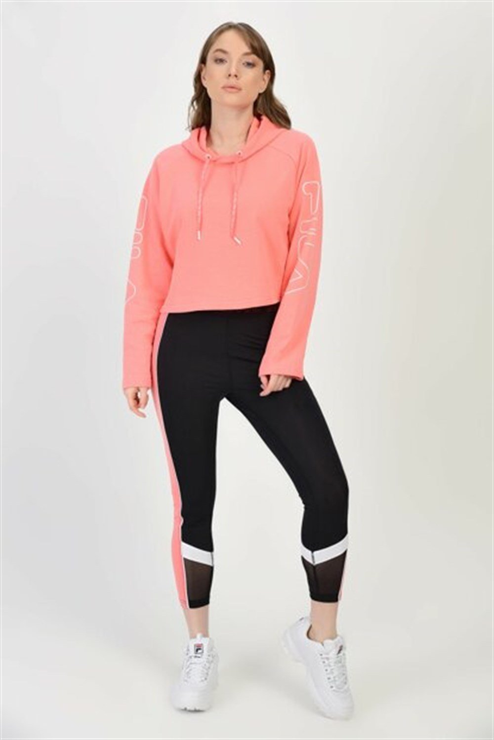 Fila Women Leanna Cropped Hoody Kadın Sweatshirts - 683075_A430