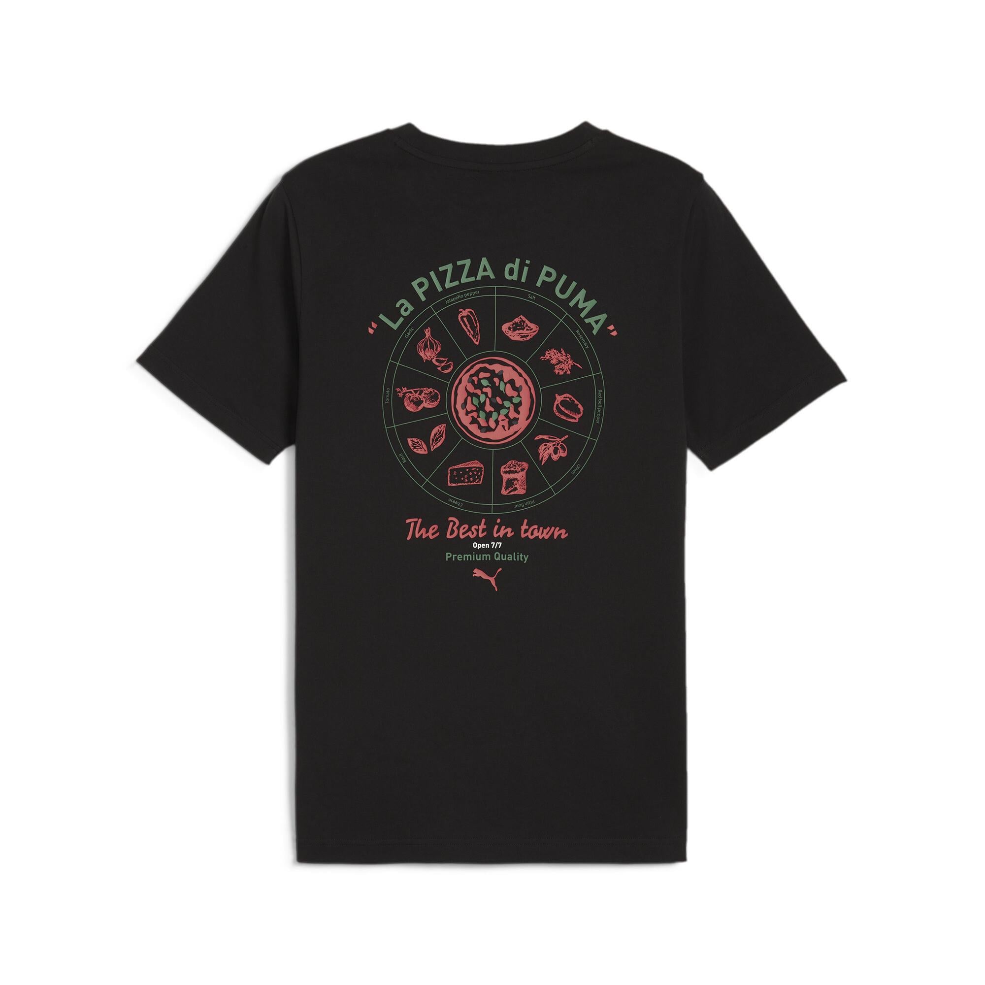 Graphics Puma Pizza Tee Erkek T-shirt