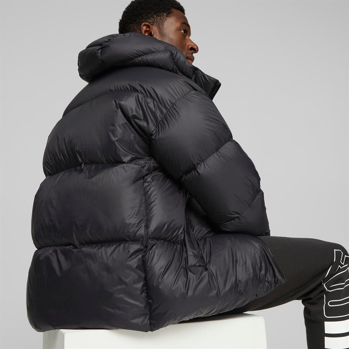 Hooded Ultra Down Puffer Jacket Erkek Mont