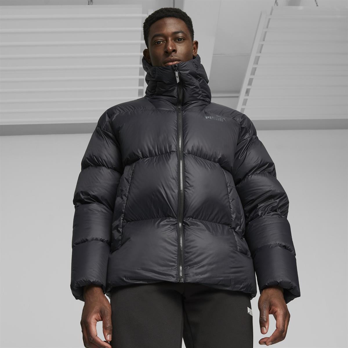 Hooded Ultra Down Puffer Jacket Erkek Mont