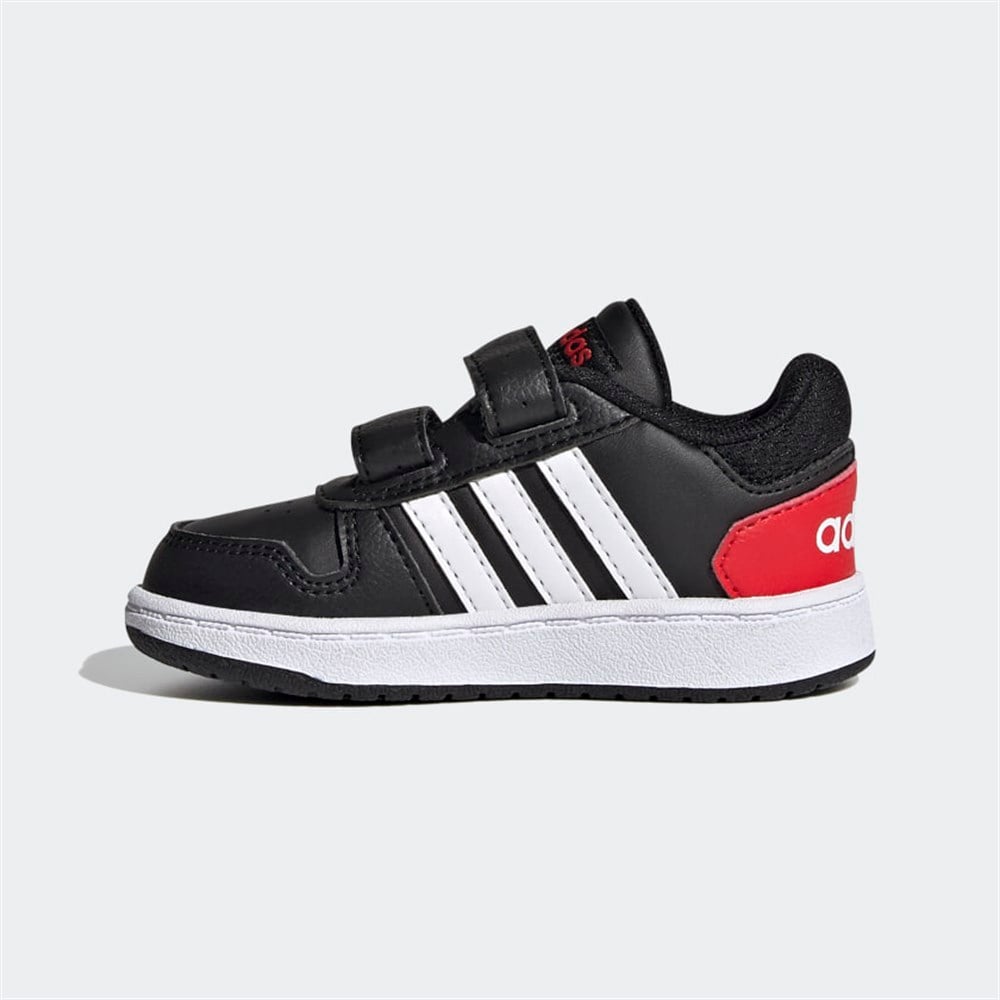 HOOPS 2.0 CMF I     CBLACK/FTWWHT/VIVRED