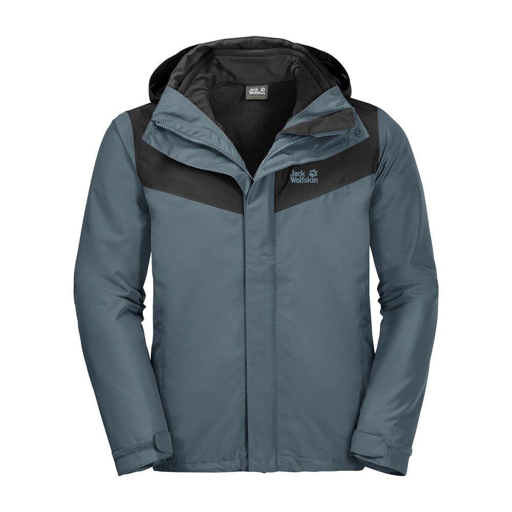 Jack Wolfskin Arland 3In1 M Erkek Gri Outdoor Ceket -1110711-6098