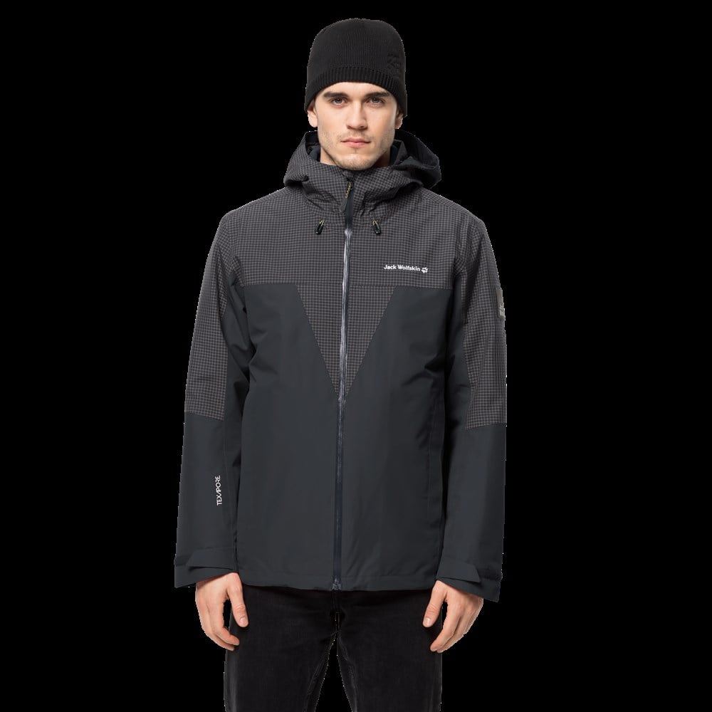 Jack Wolfskin Dna Rhapsody 3In1 M Erkek Siyah Outdoor Ceket -1114721-6350