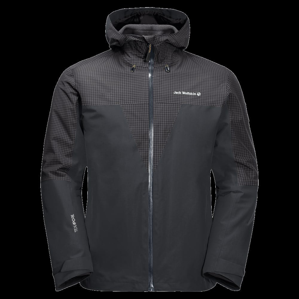 Jack Wolfskin Dna Rhapsody 3In1 M Erkek Siyah Outdoor Ceket -1114721-6350