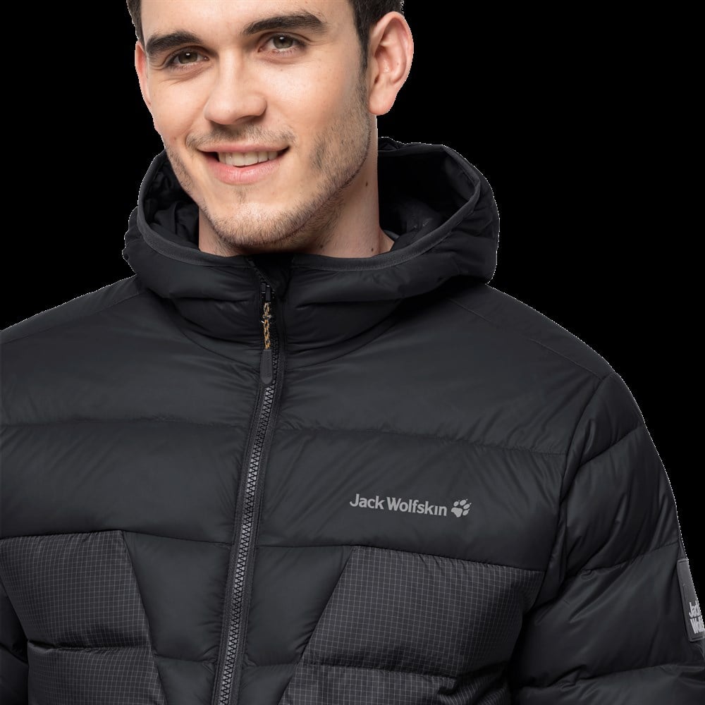 Jack Wolfskin Dna Tundra Hoody M Erkek Siyah Outdoor Ceket -1206611-6350