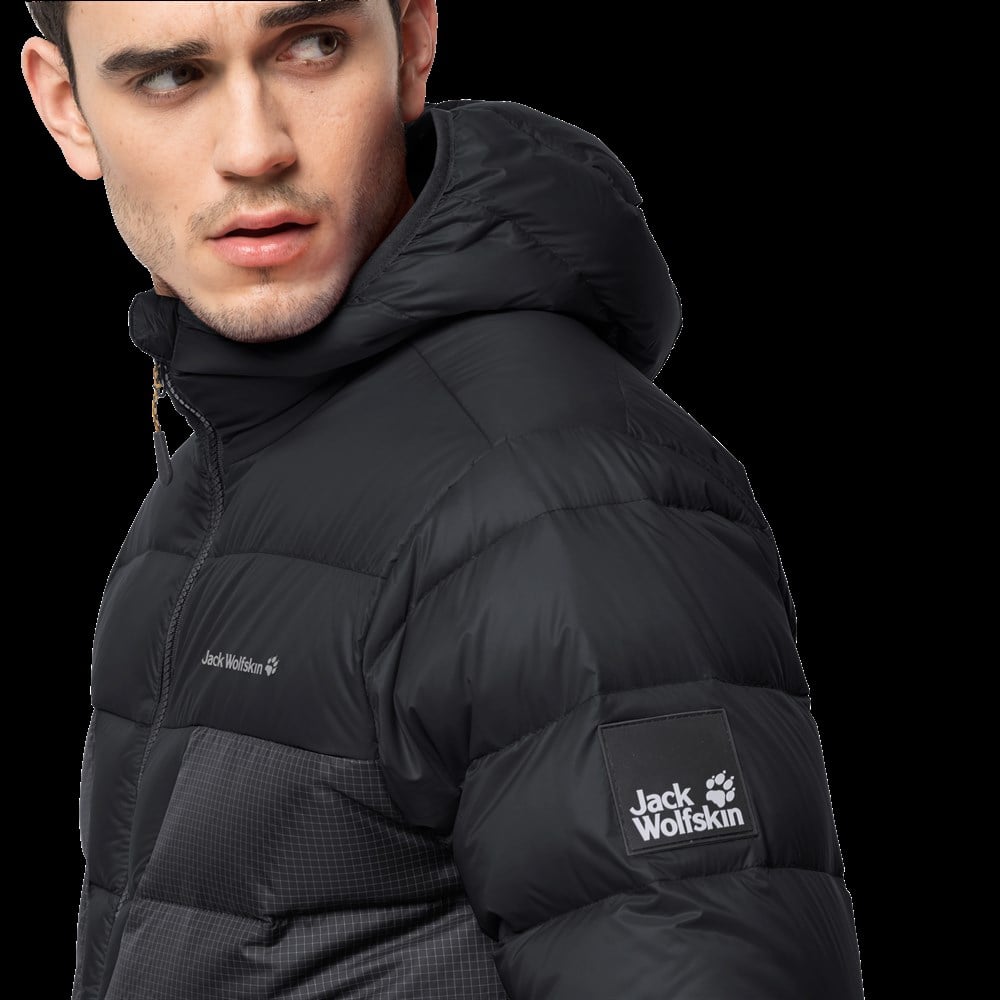Jack Wolfskin Dna Tundra Hoody M Erkek Siyah Outdoor Ceket -1206611-6350