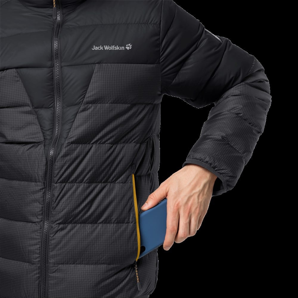 Jack Wolfskin Dna Tundra Hoody M Erkek Siyah Outdoor Ceket -1206611-6350