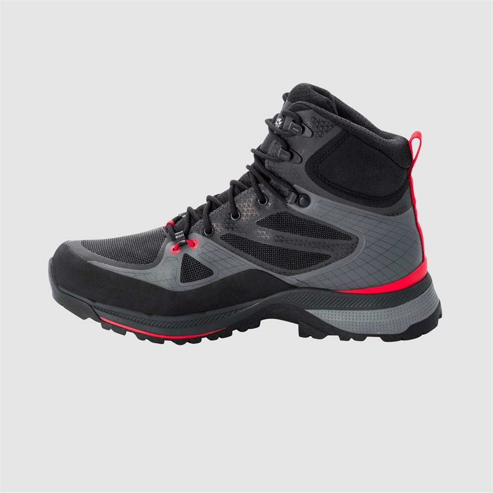 Jack Wolfskin Force Trekker Texapore Mıd M Erkek Siyah Outdoor Ayakkabı -4048601-6047