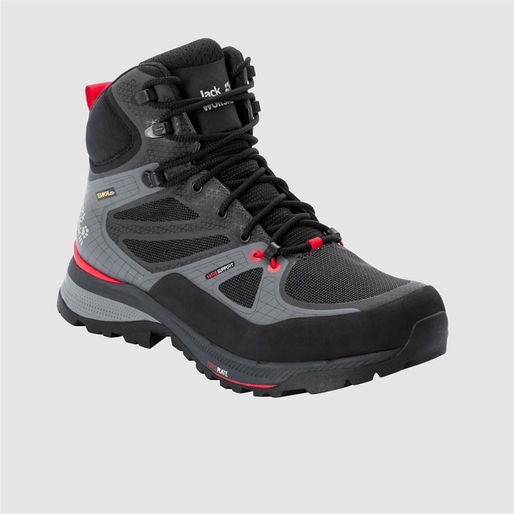 Jack Wolfskin Force Trekker Texapore Mıd M Erkek Siyah Outdoor Ayakkabı -4048601-6047