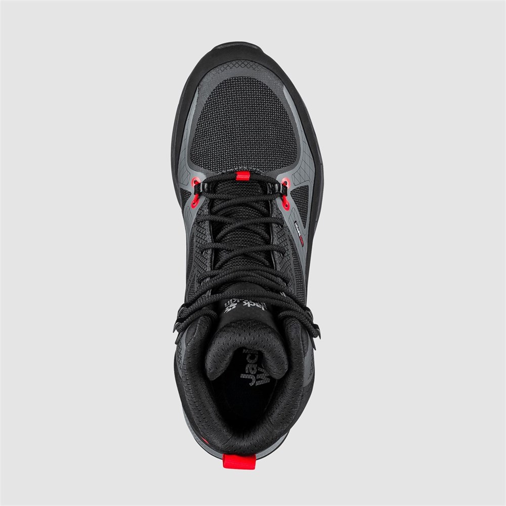 Jack Wolfskin Force Trekker Texapore Mıd M Erkek Siyah Outdoor Ayakkabı -4048601-6047