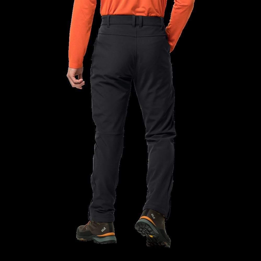 Jack Wolfskin Zenon Softshell Pants Men Erkek Siyah Outdoor Pantolon -1505171-6000