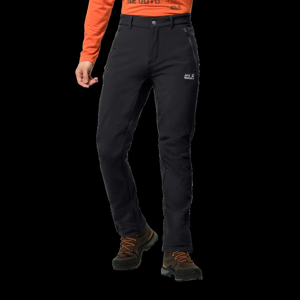Jack Wolfskin Zenon Softshell Pants Men Erkek Siyah Outdoor Pantolon -1505171-6000