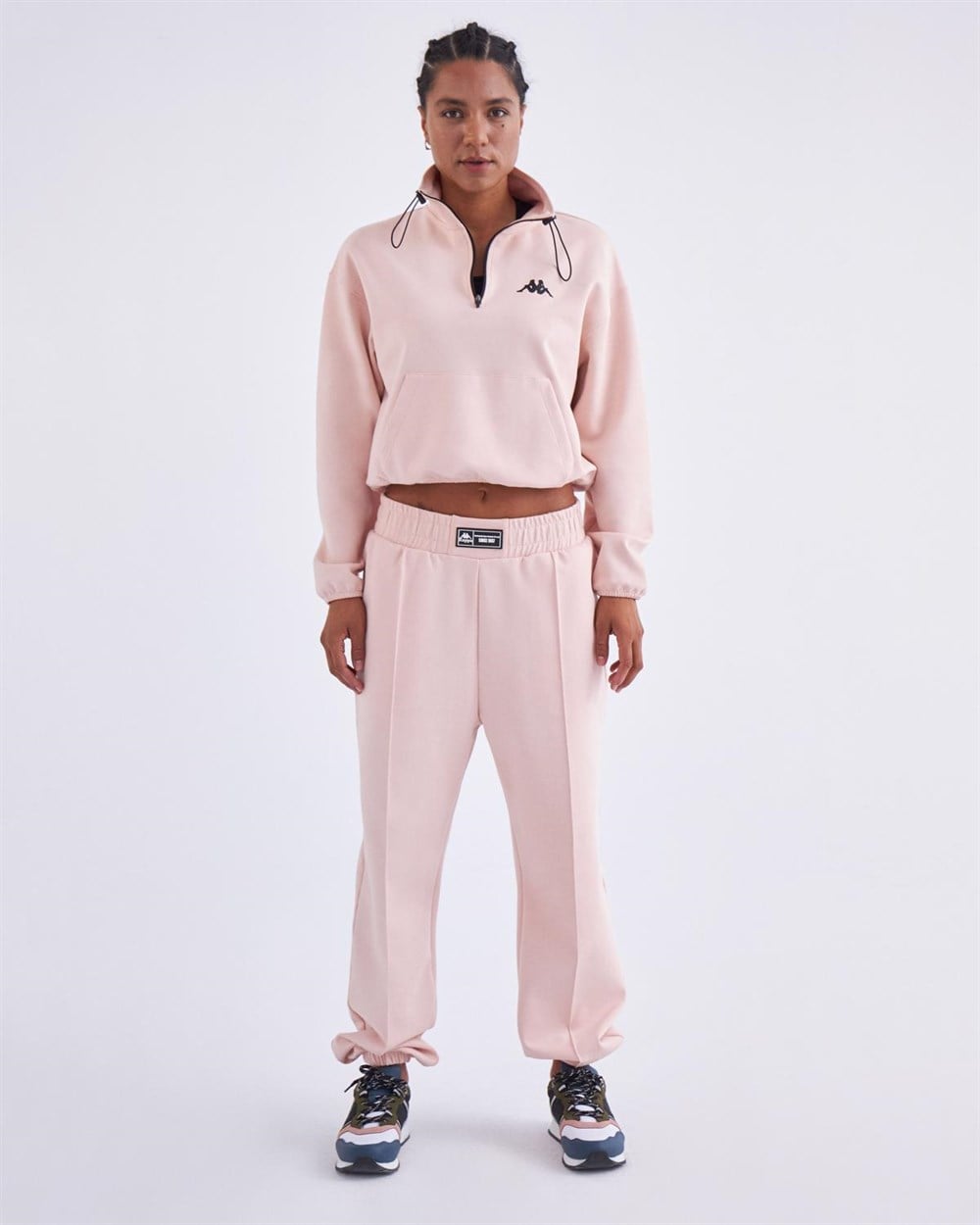 Kappa Authentic Letia Tk Kadın Pembe Günlük Sweatshirt - 381I2RW-W71