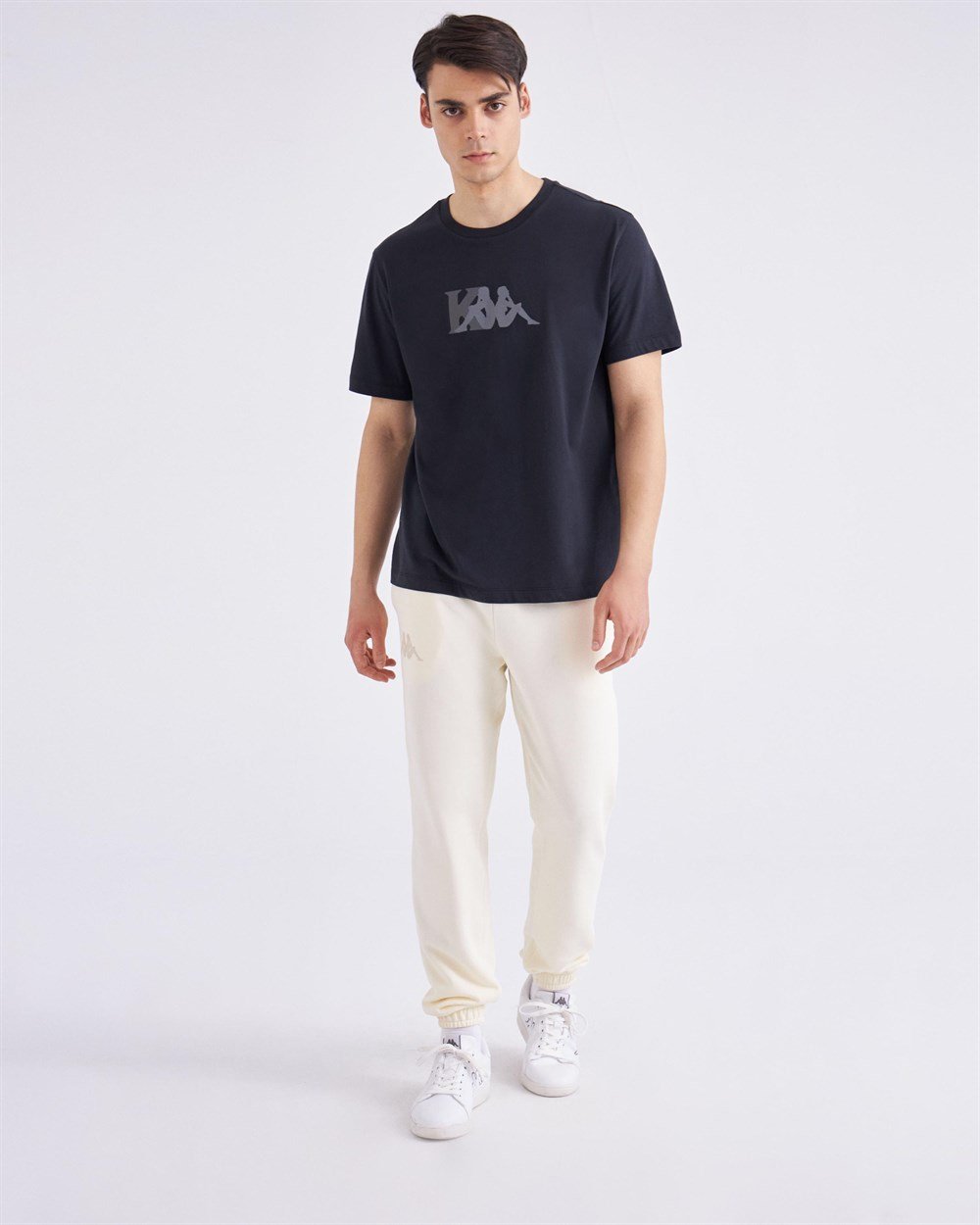 Kappa Authentic Punion Tk Erkek Siyah Günlük T-shirt - 381G42W-005