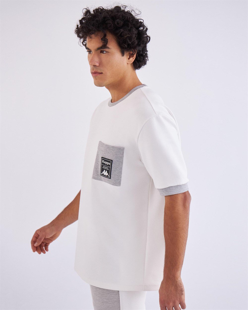 Kappa Authentic Tier One Lario Tk Erkek Beyaz Günlük T-shirt - 321F4TW-A0D