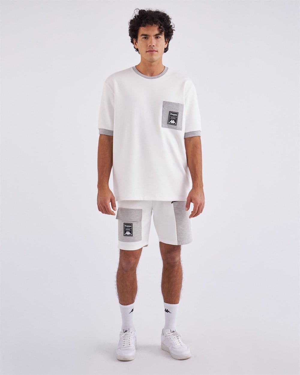 Kappa Authentic Tier One Lario Tk Erkek Beyaz Günlük T-shirt - 321F4TW-A0D