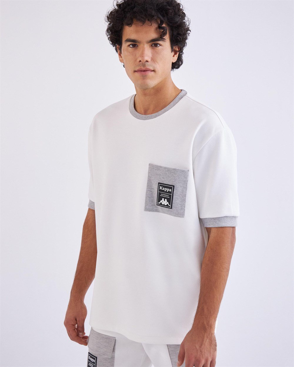 Kappa Authentic Tier One Lario Tk Erkek Beyaz Günlük T-shirt - 321F4TW-A0D