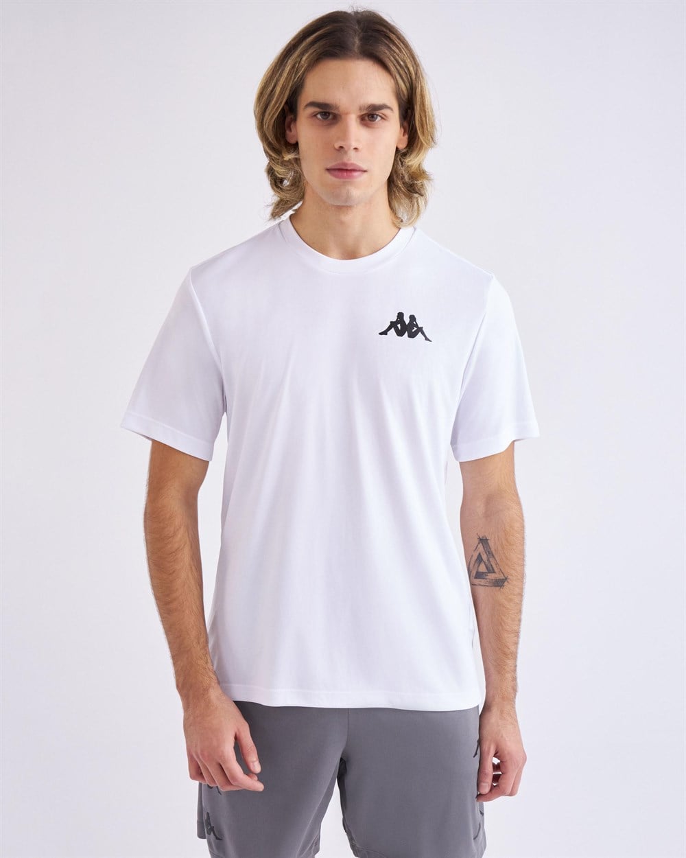 Kappa Kombat Crew Neck Tee Tk Erkek Beyaz Antrenman T-shirt - 341F1EW-A00-2