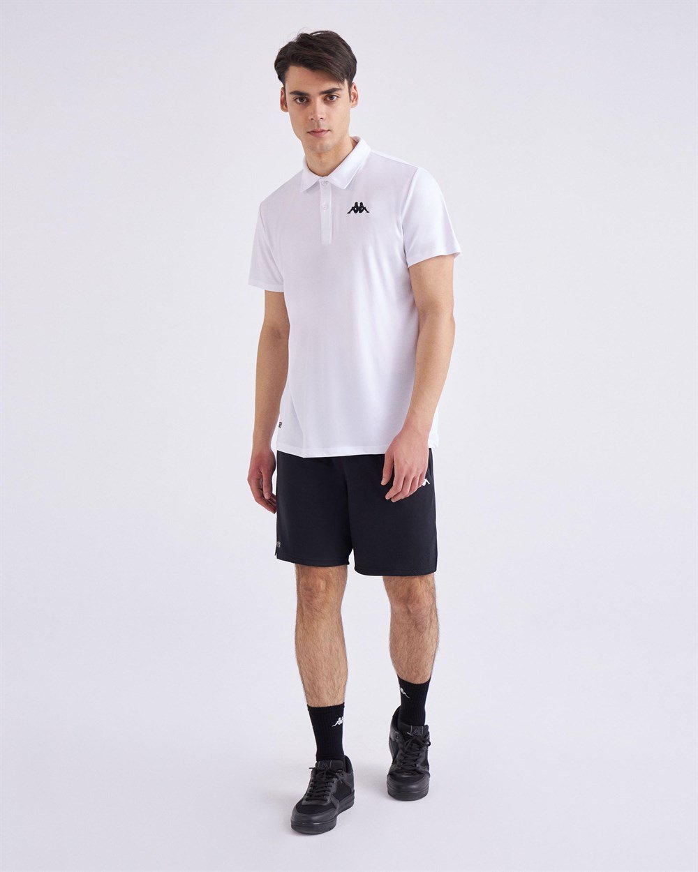 Kappa Kombat Poly Polo Tk Erkek Beyaz Antrenman T-shirt - 331D53W-001